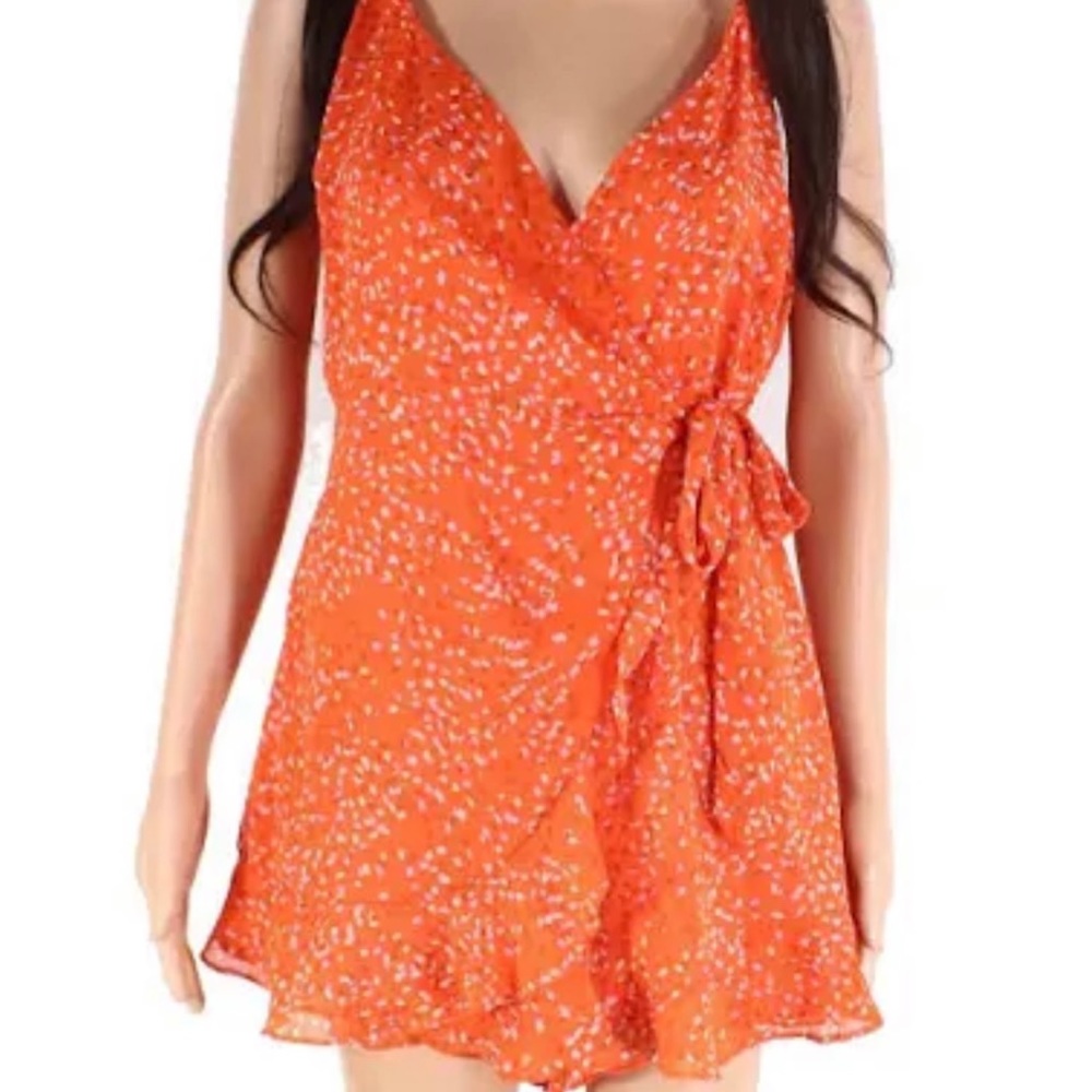 LUSH ORANGE CONFETTI ROMPER 🍊💜🌻